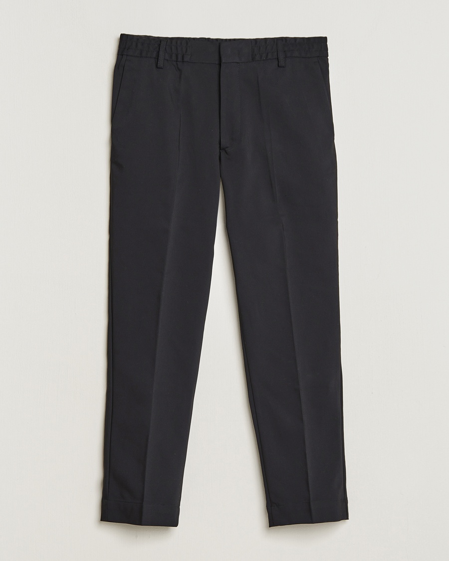 Herre | Bukser | NN07 | Billie Cotton Drawstring Trousers Black
