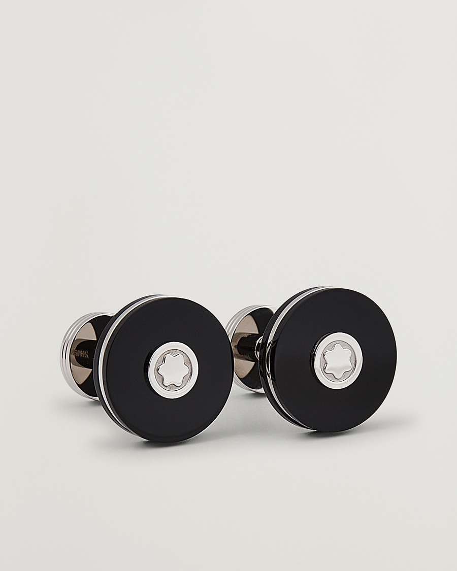Montblanc Cufflinks Steel Black – Svart
