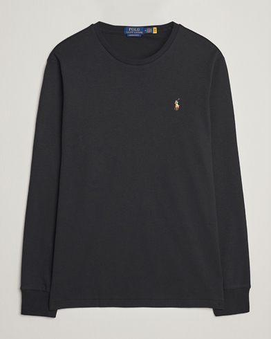 Herre |  | Polo Ralph Lauren | Luxury Pima Cotton Long Sleeve T-Shirt Black