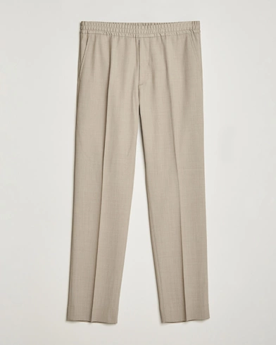 Herre | Personal Classics | Filippa K | Relaxed Terry Wool Trousers Beige