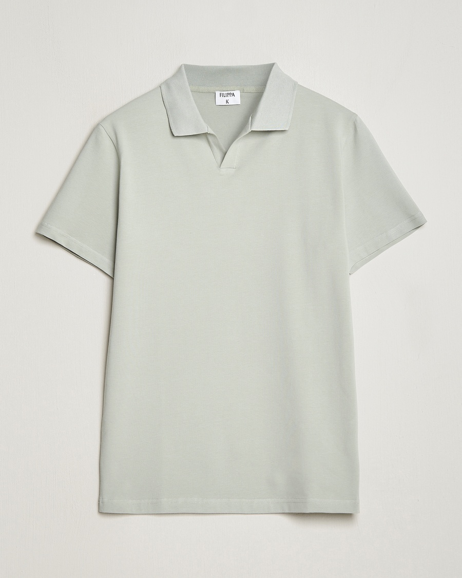  Soft Lycra Polo T-Shirt Green Grey