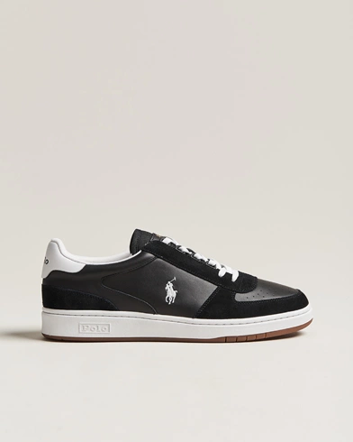 Herre | Ralph Lauren Holiday Gifting | Polo Ralph Lauren | CRT Leather/Suede Sneaker Black/White