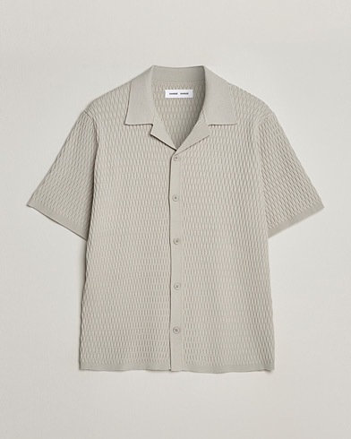 Herre | Samsøe & Samsøe | Samsøe & Samsøe | Sagabin Resort Collar Short Sleeve Shirt Moonstruck