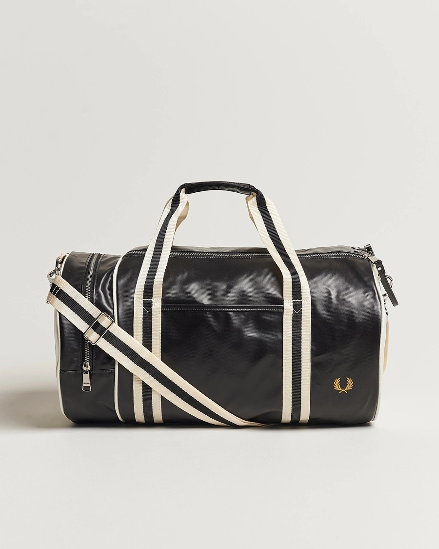 Fred Perry Classic Barrel Bag Black/Ecru – Svart