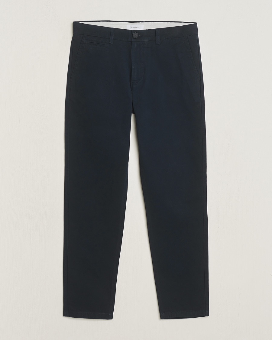 Herre | | KnowledgeCotton Apparel | Chuck Regular Cotton Twill Chino Total Eclipse