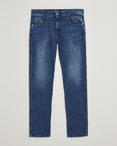 Herre |  | Replay | Anbass Powerstretch Jeans Medium Blue