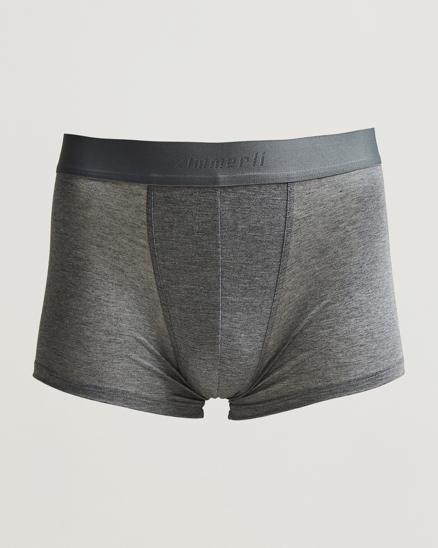 Zimmerli of Switzerland Micro Modal Boxer Briefs Grey Melange – Grå