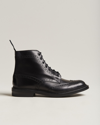 Herre |  | Tricker's | Stow Dainite Country Boots Black Calf