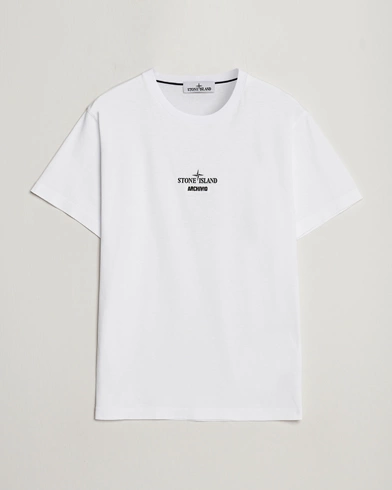 Herre |  | Stone Island | Archivio Print T-Shirt White