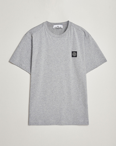 Herre |  | Stone Island | Garment Dyed Cotton Jersey T-Shirt Melange Grey