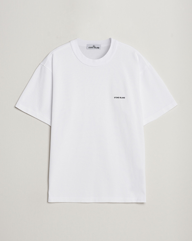 Herre |  | Stone Island | Cotton Jersey Small Logo T-Shirt White