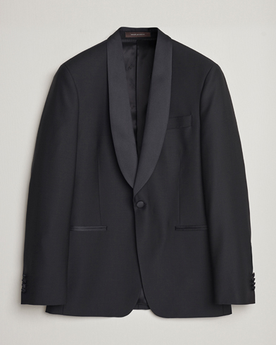 Herre | Feir nyttår med stil | Oscar Jacobson | Figaro Wool Tuxedo Blazer Black
