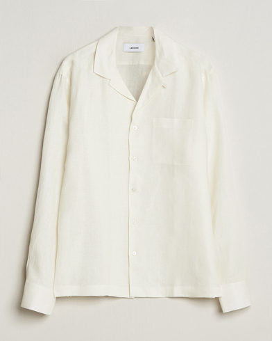 Herre |  | Lardini | Klop Linen Shirt Off White