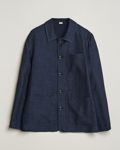 Herre |  | Altea | Wool/Linen Chore Jacket Navy
