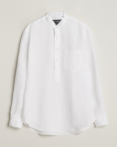 Herre |  | Gitman Vintage | Linen Popover Shirt White