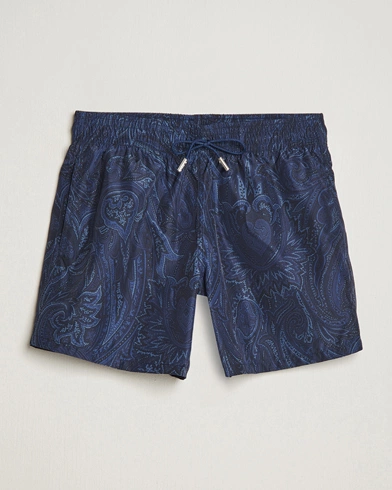 Herre | Etro | Etro | Tonal Paisley Swim Shorts Blue