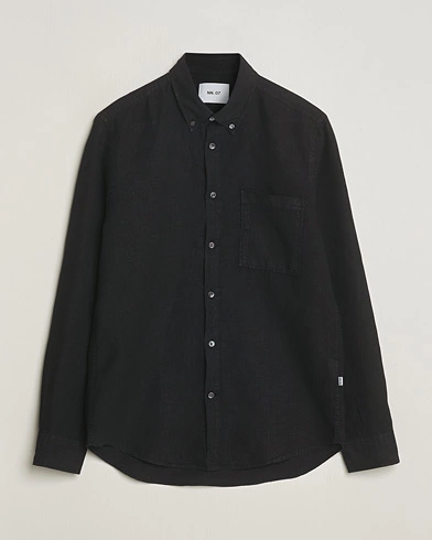 Herre |  | NN07 | Arne Linen Shirt Black