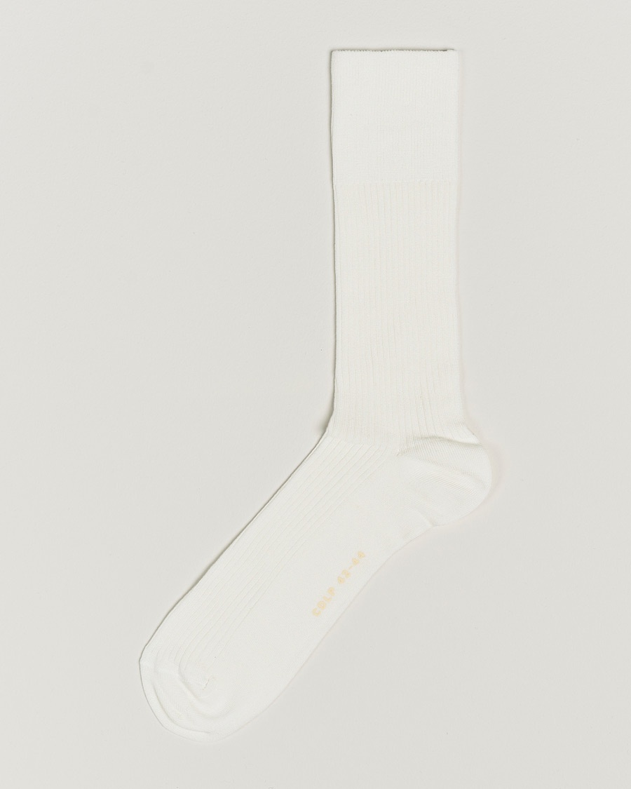 CDLP Cotton Rib Socks White – Hvit