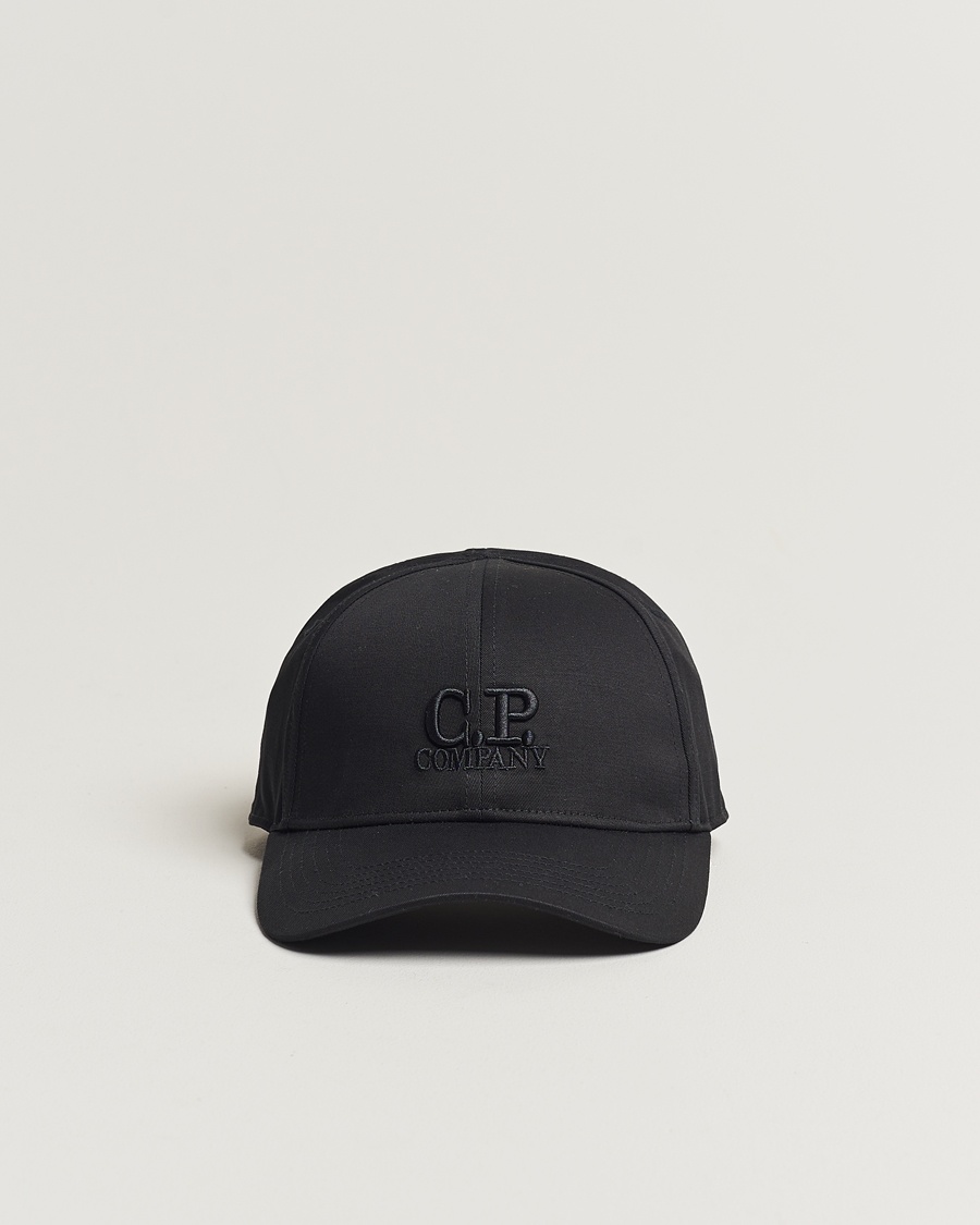 Herre | Assesoarer | C.P. Company | Cotton Gabardine Cap Black