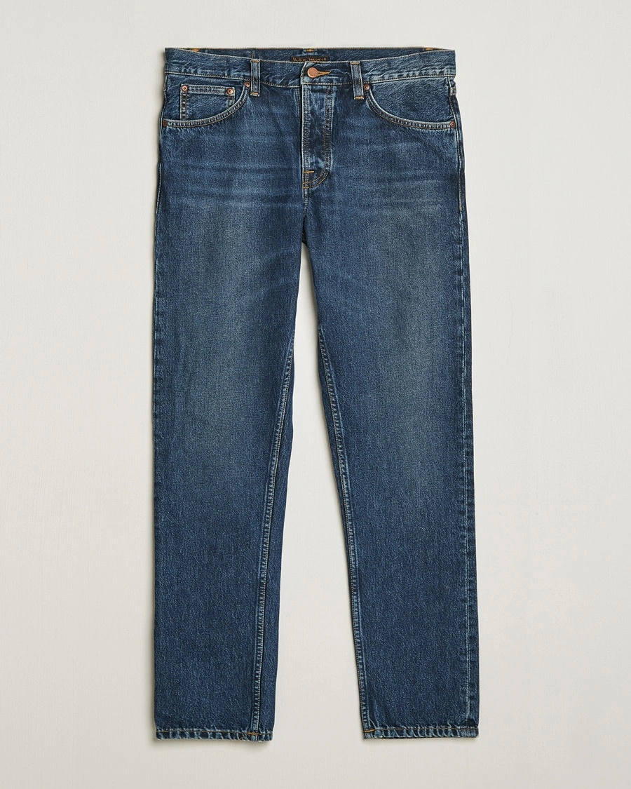 Nudie Jeans Steady Eddie II Jeans Blue Soil – Blå