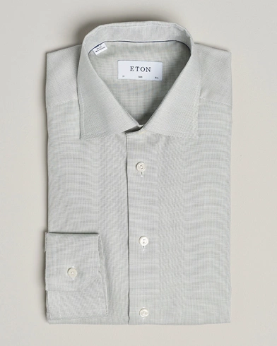 Herre |  | Eton | Slim Fit Twill Shirt Mid Green