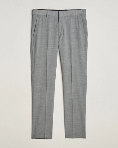  Tenuta Wool Travel Suit Trousers Grey Melange