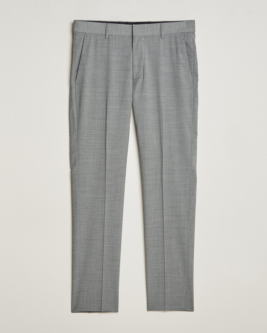 Tiger of Sweden Tenuta Wool Travel Suit Trousers Grey Melange – Grå