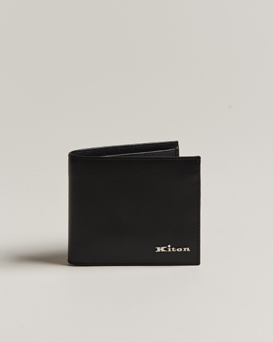 Herre | Lommebøker | Kiton | Saffiano Leather Wallet Black
