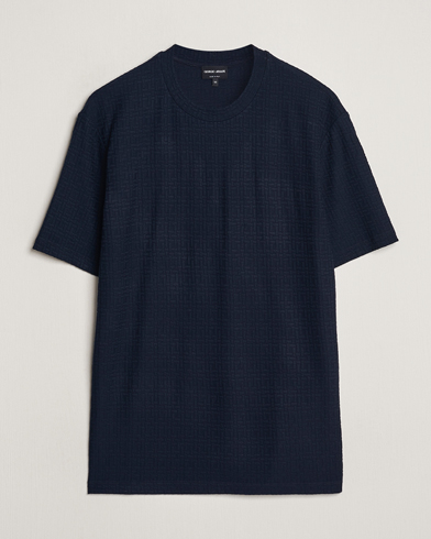  Short Sleeve Cashmere Stretch T-Shirt Navy