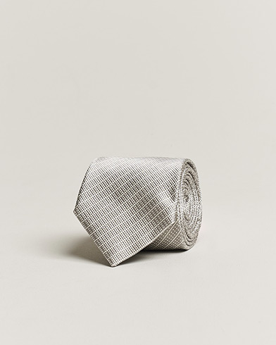 Herre |  | Giorgio Armani | Jacquard Silk Tie Light Grey