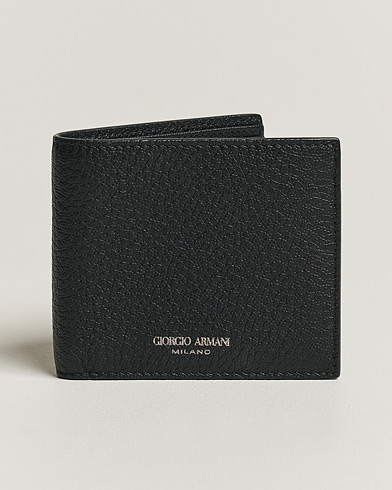 Herre |  | Giorgio Armani | Grain Leather Wallet Black Calf