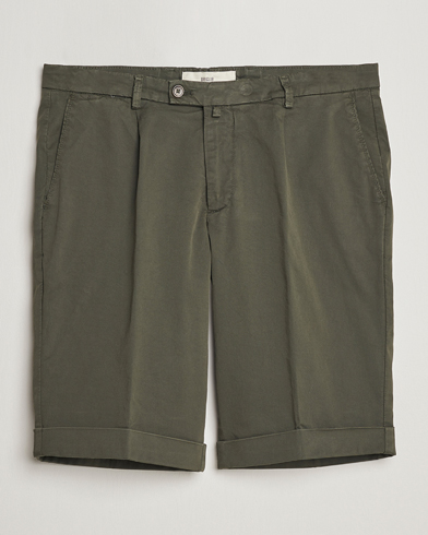 Herre |  | Briglia 1949 | Pleated Cotton Shorts Olive