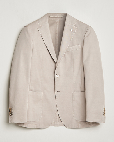 Herre | L.B.M. 1911 | L.B.M. 1911 | Jack Regular Fit Cotton Stretch Blazer Light Grey