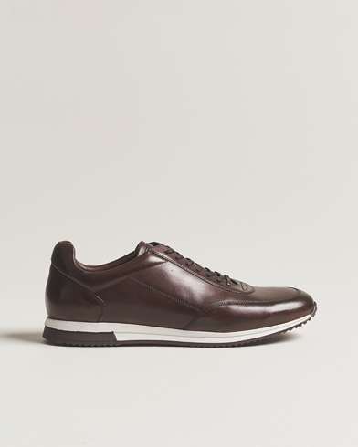 Herre |  | Loake 1880 | Bannister Leather Running Sneaker Dark Brown