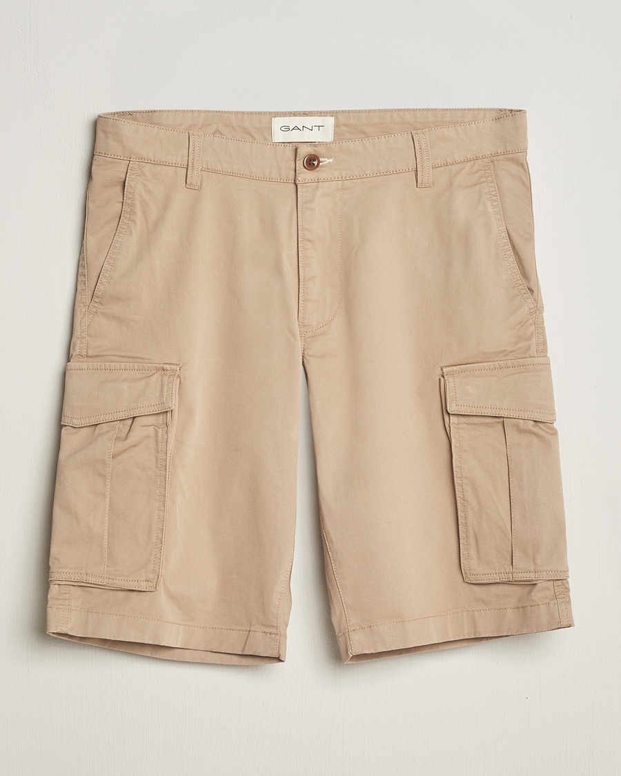 Herre | Cargoshorts | GANT | Relaxed Twill Cargo Shorts Dark Khaki