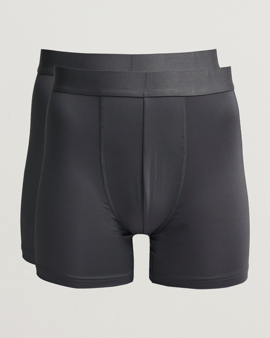 Herre | Trunks | Bread & Boxers | 2-Pack Active Boxer Brief Iron Grey