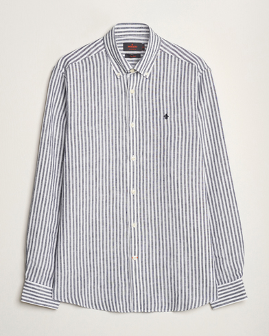  Douglas Linen Stripe Shirt Navy