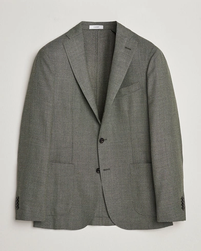 Herre | Dressjakker | Boglioli | K Jacket Wool Hopsack Blazer Sage Green