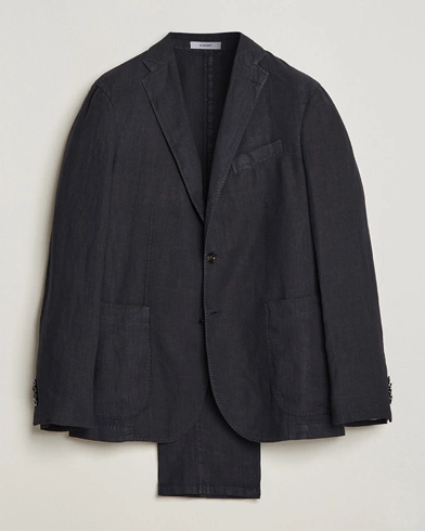 Herre |  | Boglioli | K Jacket Linen Suit Navy