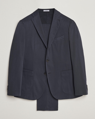 Herre |  | Boglioli | K Jacket Cotton Stretch Suit Navy