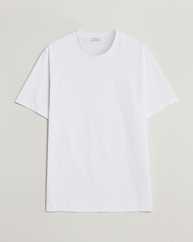Herre |  | Boglioli | Garment Dyed T-Shirt White