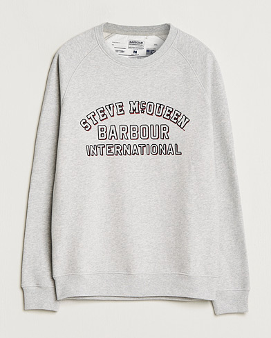 Herre | Gensere | Barbour International | Laguna Steve McQueen Sweatshirt Grey Marl