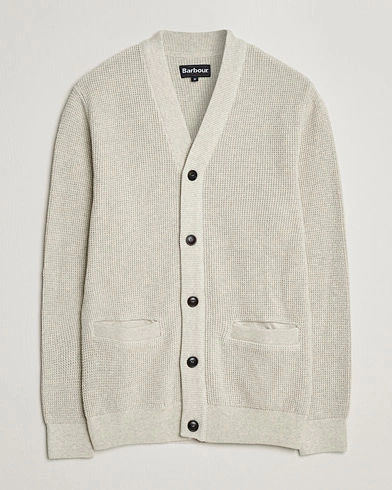 Herre | Gensere | Barbour Lifestyle | Howick Knitted Cotton Cardigan Whisper White