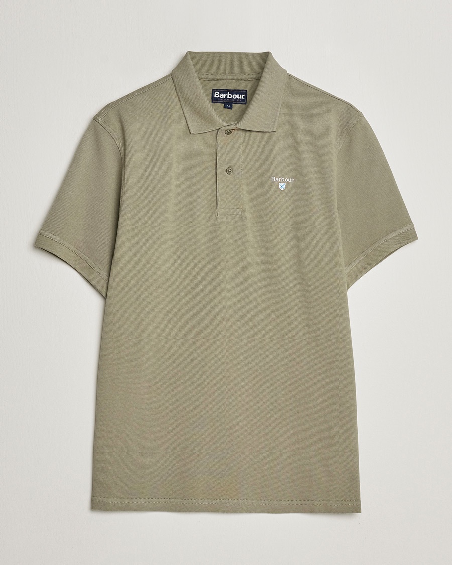 Herre | Kortermet piké | Barbour Lifestyle | Sports Polo Dusty Green