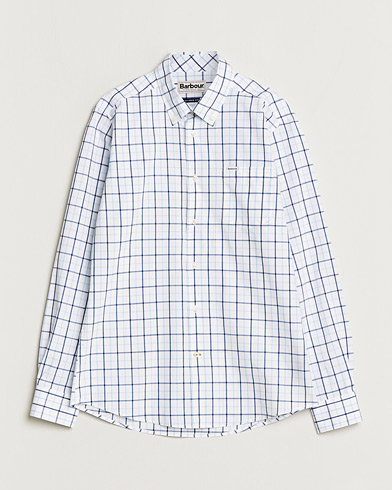 Herre |  | Barbour Lifestyle | Tailored Fit Bradwell Checked Shirt Blue