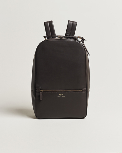 Herre | Vesker | Polo Ralph Lauren | Leather Backpack Dark Brown