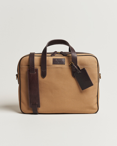 Herre | Vesker | Polo Ralph Lauren | Canvas/Leather Computer Bag Tan