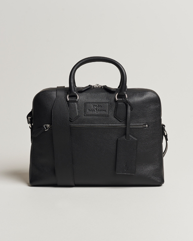 Herre | Vesker | Polo Ralph Lauren | Pebbled Leather Commuter Bag Black