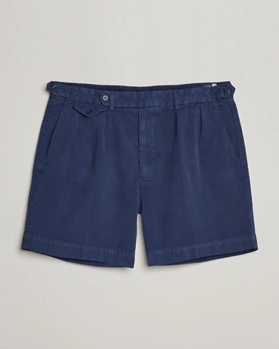 Herre | Shorts | Polo Ralph Lauren | Pleated Featherweight Twill Shorts Newport Navy