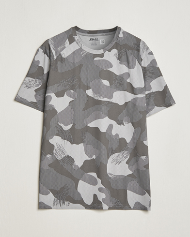 Herre |  | RLX Ralph Lauren | Peached Airflow Camo Crew Neck T-Shirt Grey